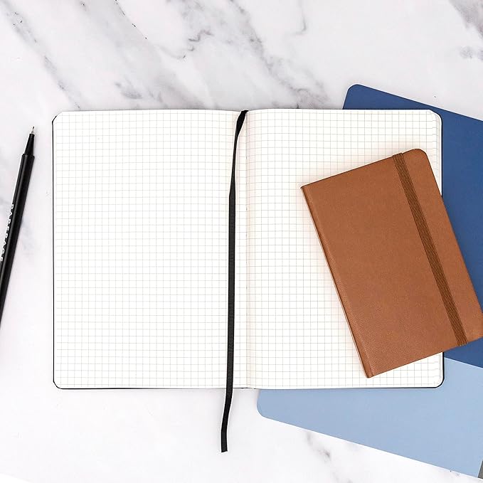 PAPERAGE Graph Paper Spiral Notebook & Journal, 160 Pages, Medium 5.5 inches x - Image 6