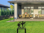 Personalized Hummingbird Metal House Numbers - Image 2