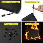 Fireproof Document Bag -2 Pack 13.4"x10" and 11"x6" Non-itchy Fireproof Money - Image 3