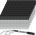 Dabo&Shobo Permanent Markers, 160 Pack Black Permanent Markers Bulk, Fine Tip by DaboShobo