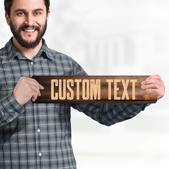 Custom Sign, Custom Street Sign, 11 Font Colors, 13 Font Styles, 4 Hole Options - Image 2