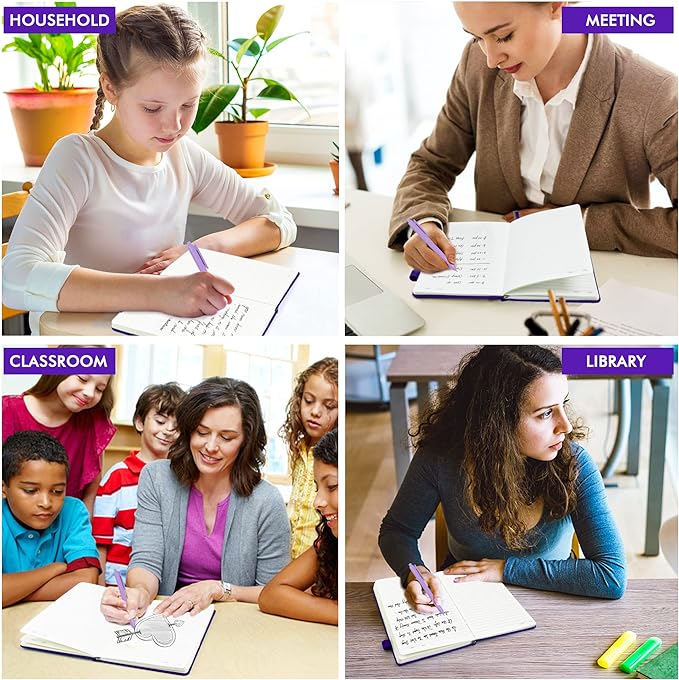 feela 12 Pack Notebooks Journals Bulk, Hardcover Notebook Classic Ruled Journal - Image 7