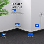 Cord Hider Wall for One Cord, 136in Cord Covers for Wires on Wall, Easy Install - Image 8
