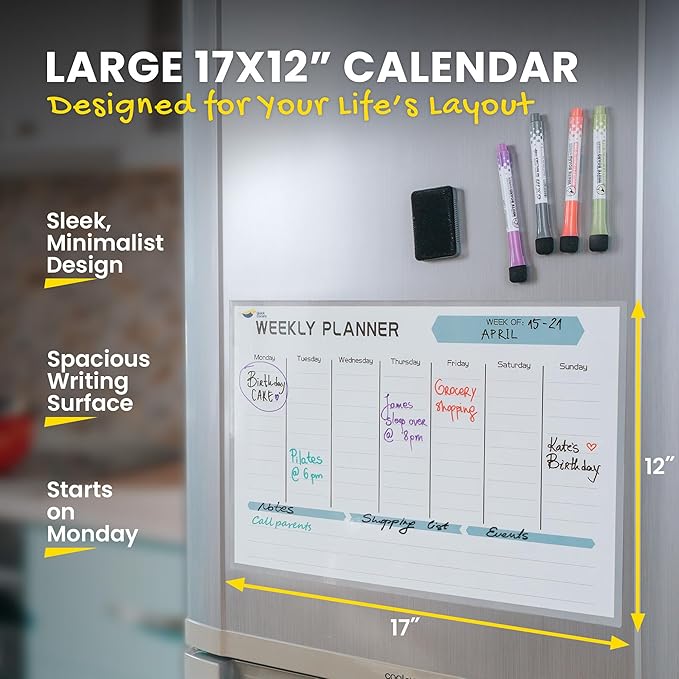 Magnetic Weekly Planner for Fridge - Image 4