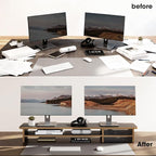Fenge Monitor Stand, Dual Monitor Riser, 42.5inch Large Desk Computer Monitor - Image 6