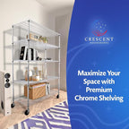 4000 LBS Heavy Duty Metal Shelving Unit – 36x18x76 NSF 5-Tier Wire Rack - Image 12