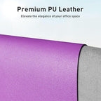 Aothia Leather Desk Pad Protector, Mouse Pad, Office Desk Mat, Non-Slip PU - Image 2