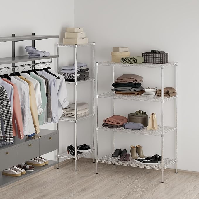 Regal Altair 24" Deep x 42" Wide x 64" Height Wire Shelving Kit | 4-Tier | NSF - Image 7
