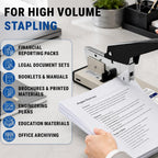 Heavy Duty Stapler for Office - Large Stapler 200 Sheet High Capacity - Heavy-Duty Staplers for Desk - Desktop Paper Binding Tool - 2000 Staples Included