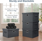 Graciadeco Medium 15" 21 Quart Collapsible Stackable Storage Bins - Image 3