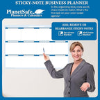 Sky Blue 12 Section Task, Objective and Goals Planning System Horizontal 32" - Image 4