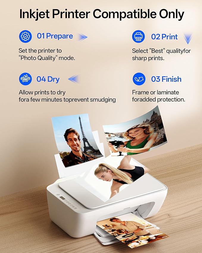 HARTWII Glossy Thin Inkjet Paper 8.5x11 Inches, 110 Sheets brochure paper - Image 3