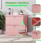 SUXXAN 2 Drawer File Cabinet, Lateral Filing Cabinet - Image 6
