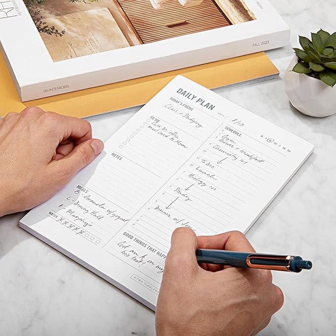 Daily Planner Notepad with Hourly Schedule - Image 4