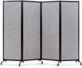 Upgrade Version Room Partition and Divider, Freestanding Rolling Dividers by StrongBird