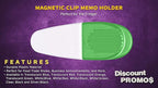 10 Magnetic Memo Holders Set - Image 2