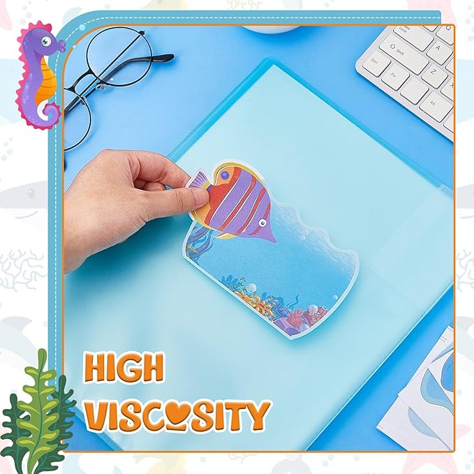 Henoyso 108 Pcs Ocean Themed Desk Name Tags - Image 4