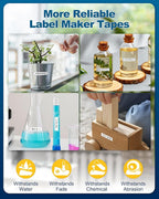 2-Pack Label Maker Tape 12mm 0.47" White TZE2312PK Replacement - Image 4