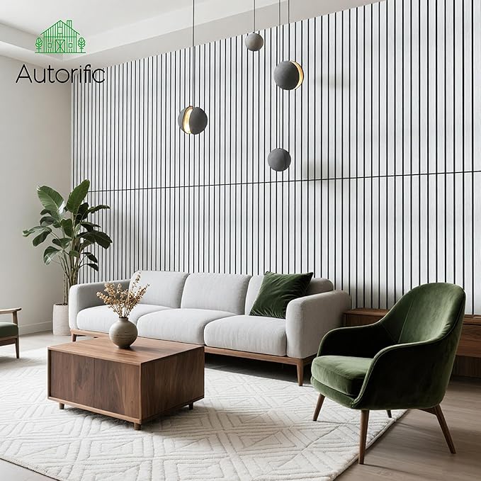 AUTORIFIC Wood Veneer Sound Panels, 10 Pack 47.2”x23.6” Wall Panels, Decorative - Image 6
