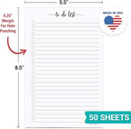 321Done To Do List Notepad for Planner Refill Pages – Made in USA - Image 2