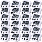 Leumoi 24 Pcs Digital Kitchen Timers Magnetic Back Timers Bulk Large Screen by Leumoi