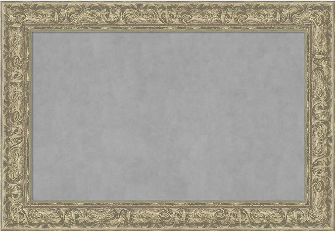 Amanti Art Silver Framed Magnetic Board 27x39 Large Vision Board by AmantiArt