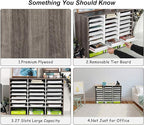 TQVAI Wood Literature Organizer, 27 Slots Hold 13500 Sheets A4 Papers, Wooden - Image 4