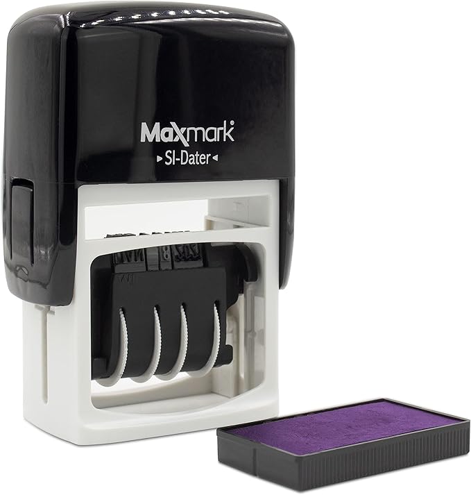 MaxMark Dater 4000 Self Inking Date Stamp - Image 3