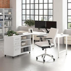 Bush Business Furniture Hustle 72W x 30D Computer Desk and Storage Cabinet - Image 2