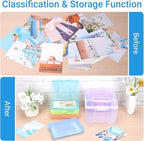 COSICS Photo Storage Box 4" x 6", Extra Large Transparent Plastic Photo - Image 6