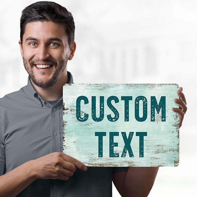 Custom Sign, Custom Street Sign, 11 Font Colors, 13 Font Styles, 4 Hole Options - Image 2