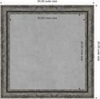 Amanti Art Black Framed Magnetic Board 24x24 Medium Vision Board - Image 2
