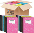 Emraw Composition Notebooks Wide Ruled Paper Bulk, Hard Cover Composition by Emraw