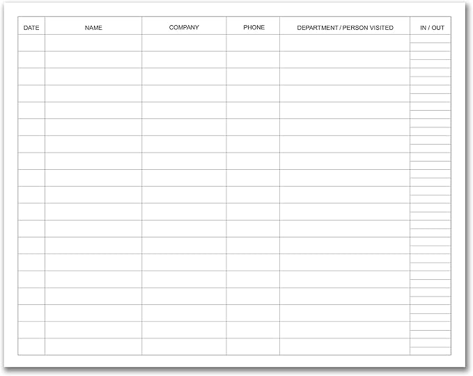 BookFactory Visitor Log Book Visitor Register Visitors Sign-in Book - Image 3