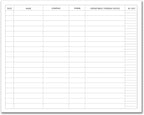 BookFactory Visitor Log Book/Visitor Register/Visitor Sign-in Book - Image 3