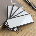 LLPT Magnetic Label Holder 3" x 1" 50 Packs C Channel 300g White Paper Cards - Image 4