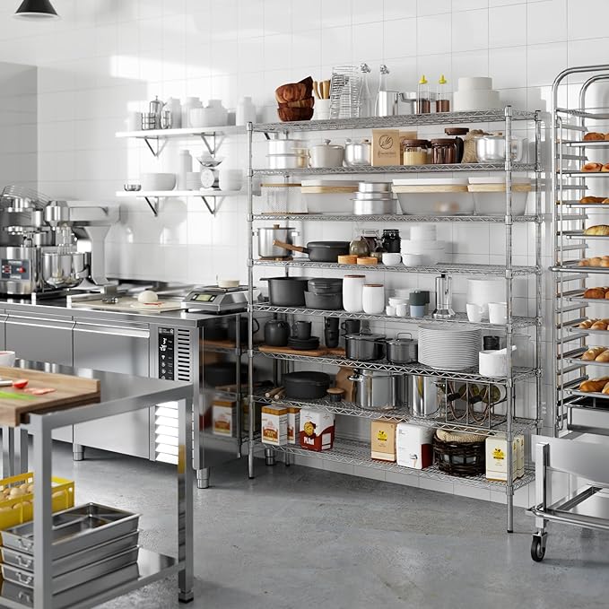 Regal Altair 14" Deep x 60" Wide x 74" Height Wire Shelving Kit | 8-Tier | NSF - Image 5