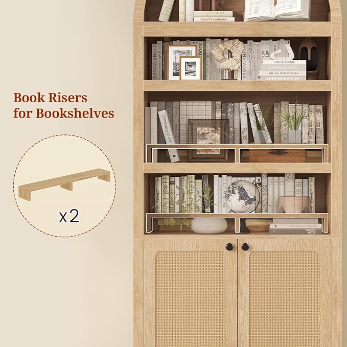 81" Tall Arched Cabinets, Bookcase - Image 3