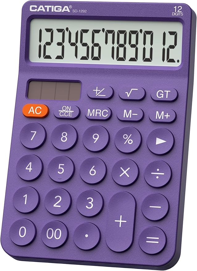 CATIGA 12 Digit Desktop Calculator Basic Desk Calculator by CATIGA