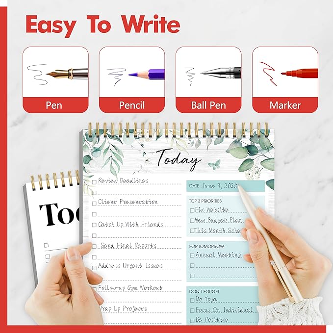 2 To Do List Notepads, Daily Planner Notebook - Image 5