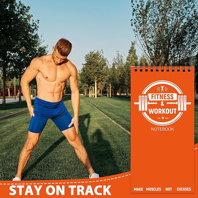 gisgfim 8 Pack Fitness & Workout Notebook Bulk Workout Log Fitness Journal - Image 5