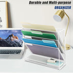 EASEPRES Desk File Organizer Mesh 4-Tier, Hanging Wall Mount Document - Image 6