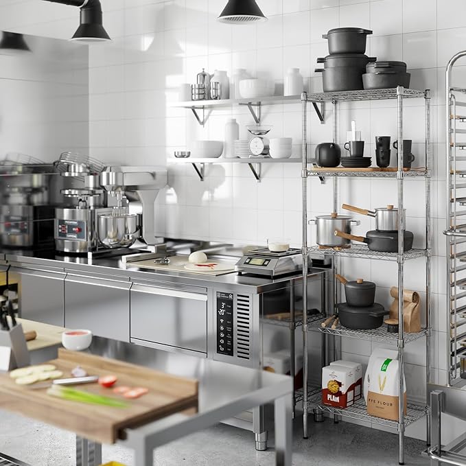 Regal Altair 14" Deep x 24" Wide x 74" Height Wire Shelving Kit | 5-Tier | NSF - Image 6