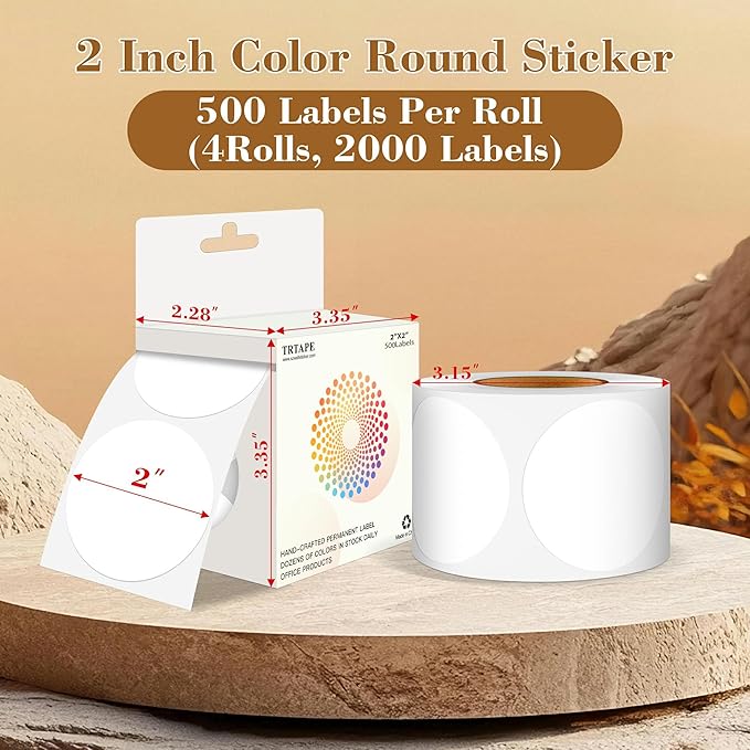2 Inch Color Coding Round Labels - Image 2