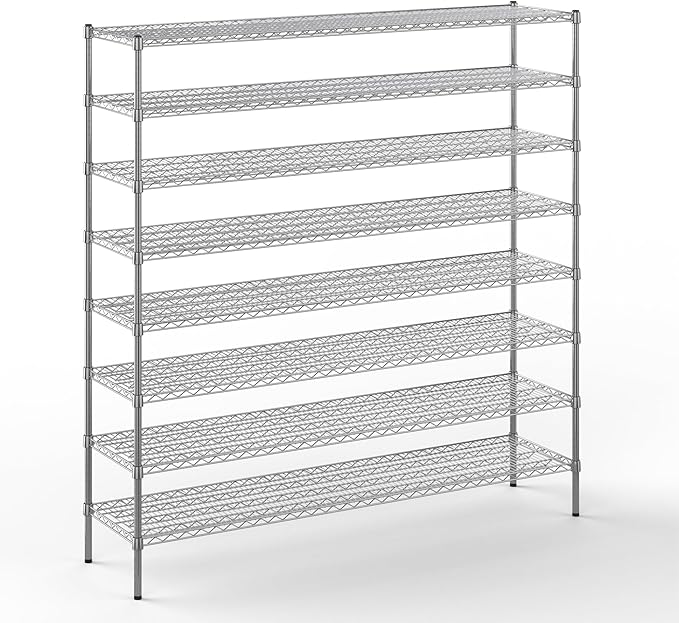 Regal Altair 18" Deep x 72" Wide x 74" Height Wire Shelving Kit | 8-Tier | NSF by Regal+Altair