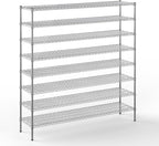 Regal Altair 18" Deep x 72" Wide x 74" Height Wire Shelving Kit | 8-Tier | NSF by Regal+Altair