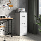 OPTYMIRA 3 Drawer Metal File Cabinet - Image 2