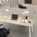 Bush Business Furniture 70W Desktop Privacy Screen in Warm Beige, Desk Mounted - Image 2