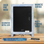 HBCY Creations Rustic Blue & White Tabletop Chalkboard - Image 3
