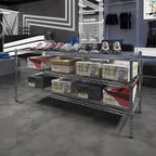 Regal Altair 21" Deep x 60" Wide x 27" Height Wire Shelving Kit | 3-Tier | NSF - Image 2